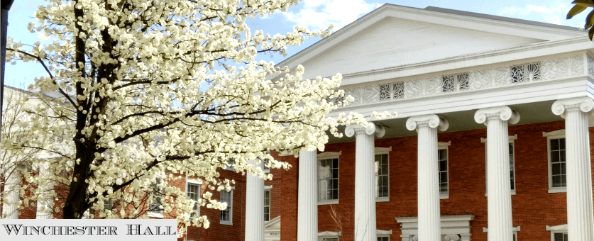 Winchester Hall in the Spring
