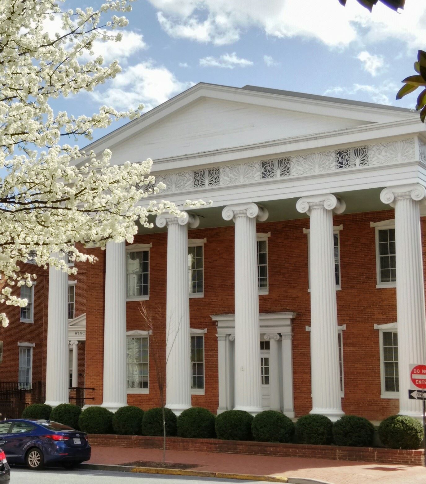 Winchester Hall in Spring 