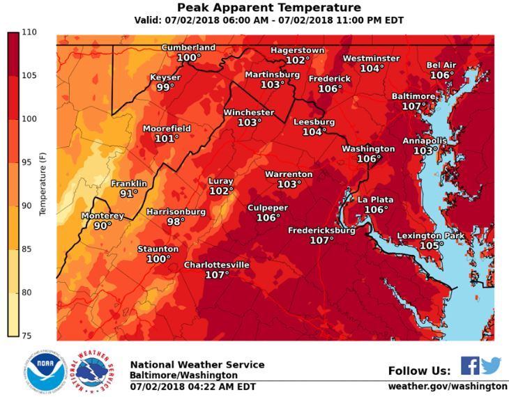 Hot Temps - National Weather Service