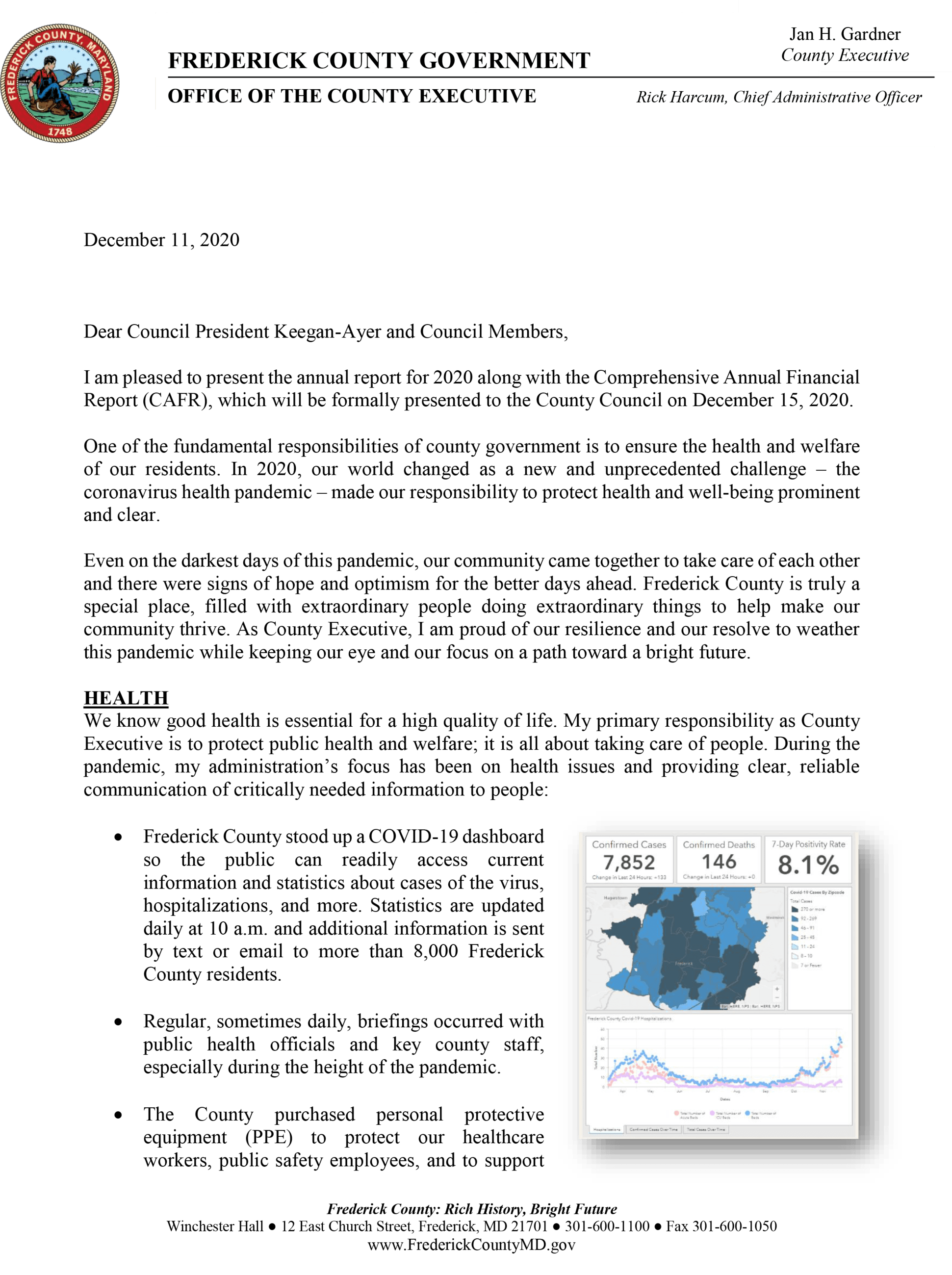 Cover of the 2020 Annual Report