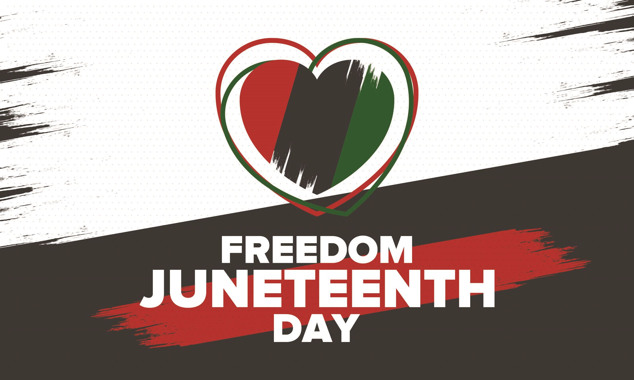 Juneteenth with heart shutterstock_1737516689