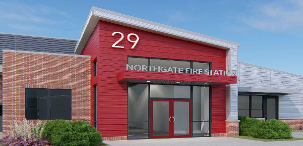 Entrance to Northgate Fire Station Co. 29