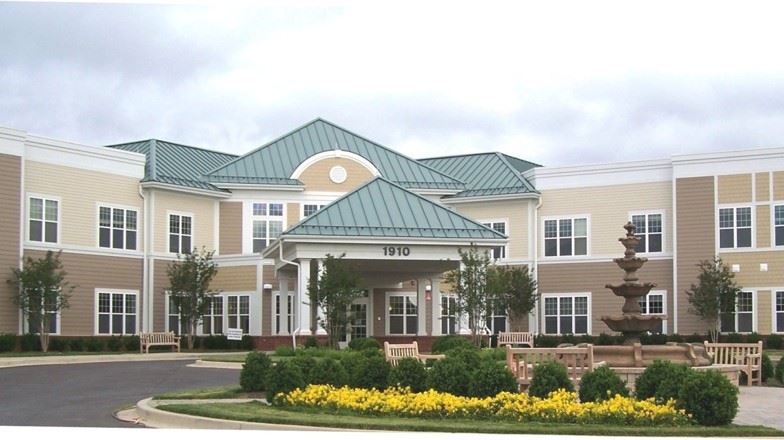 Exterior of a large building housing Montevue Assisted Living and Citizens Nursing Home