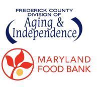 Division logo for Aging and Independence and Maryland Food Bank logo under it 