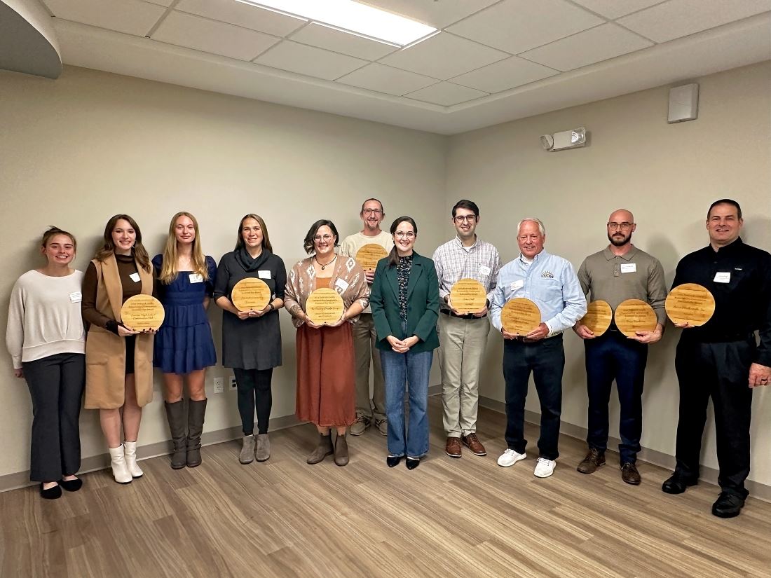 Image of Award Winners with County Executive Fitzwater