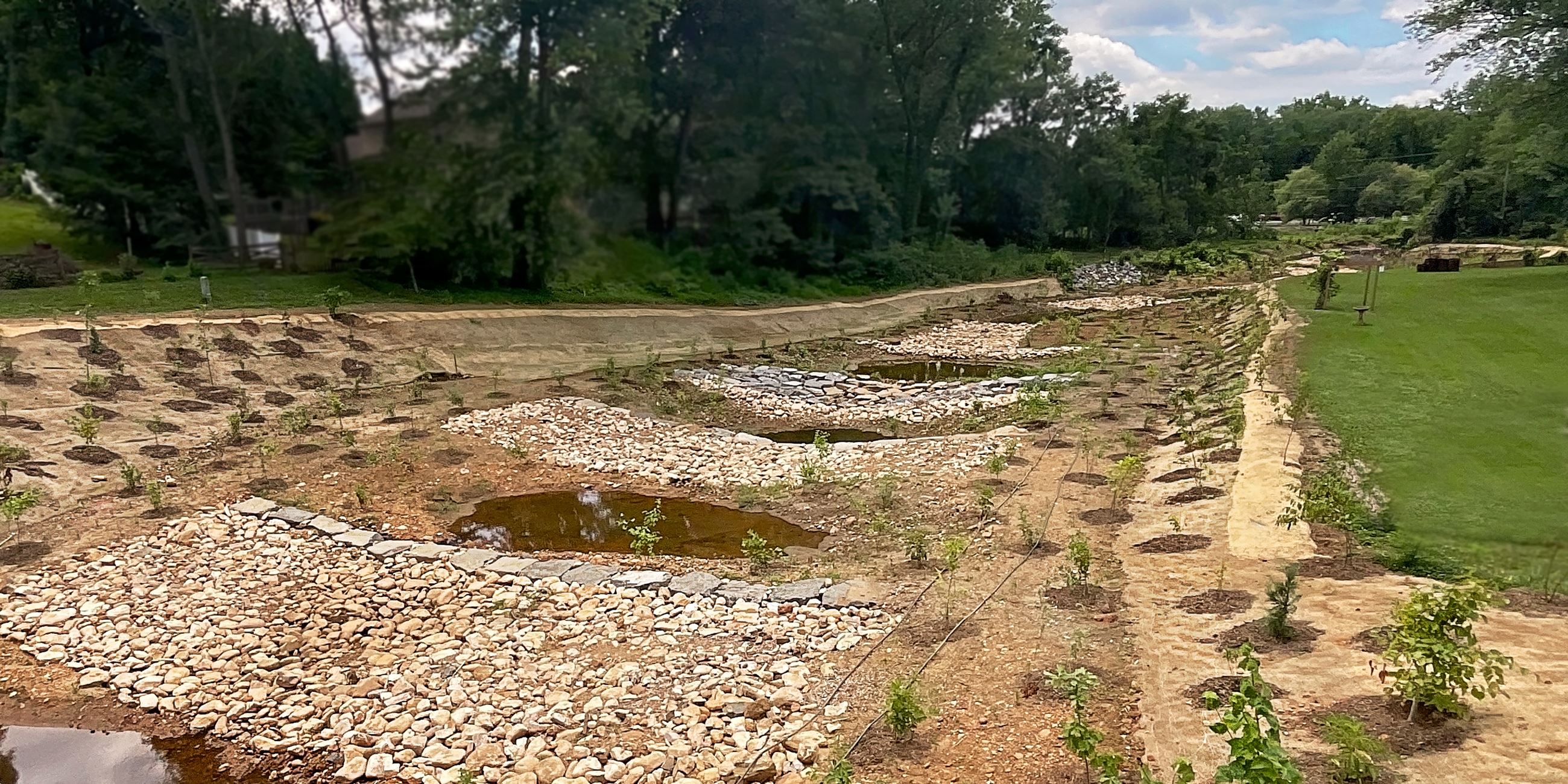Photograph of the Point of Rocks Stormwater Project