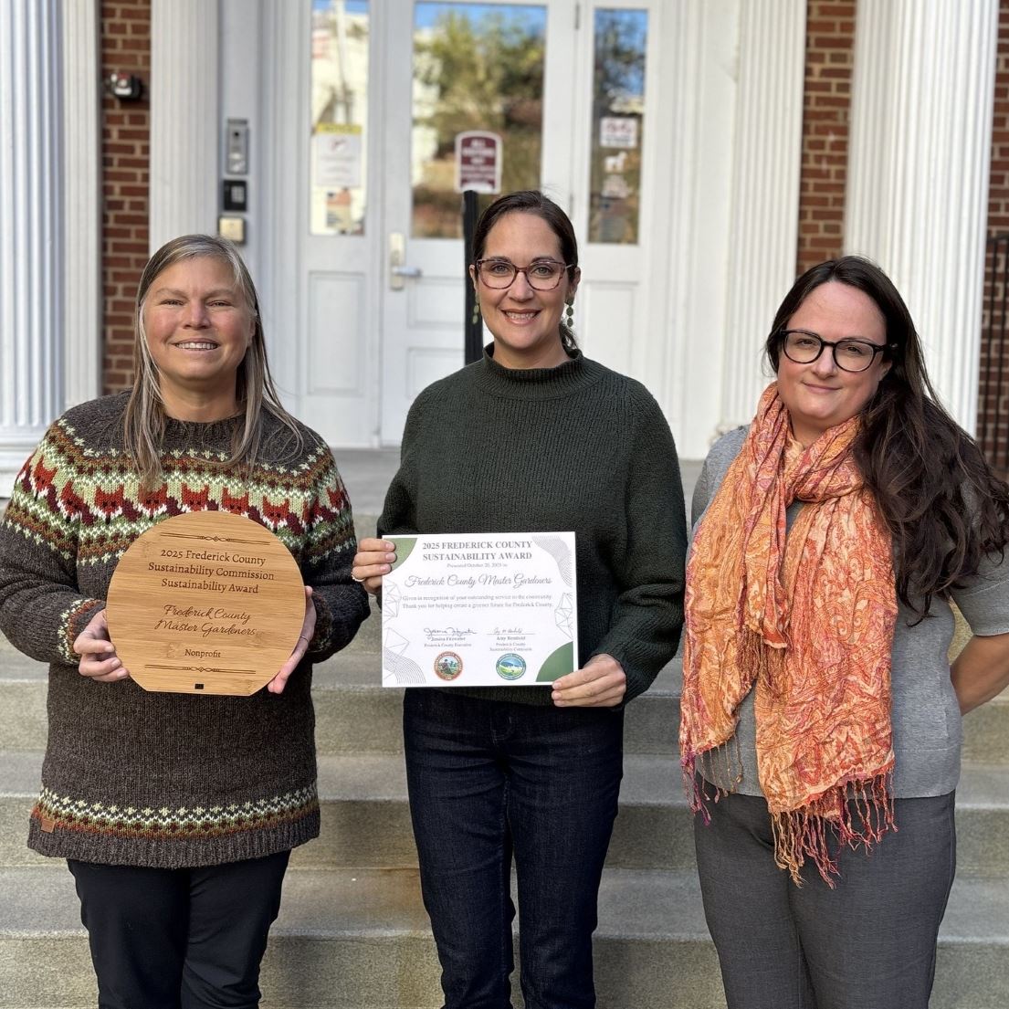 Representative of Master Gardener Receiving Award
