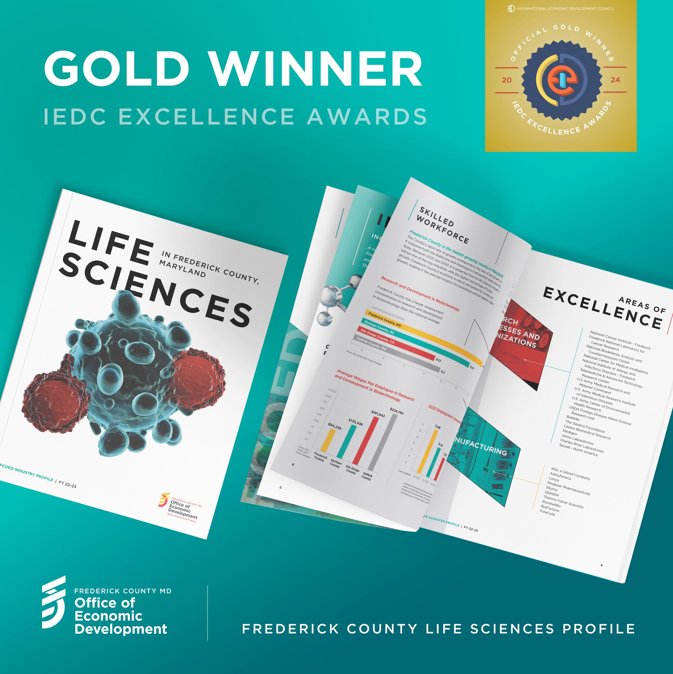 A graphic displaying the Life Sciences Booklet