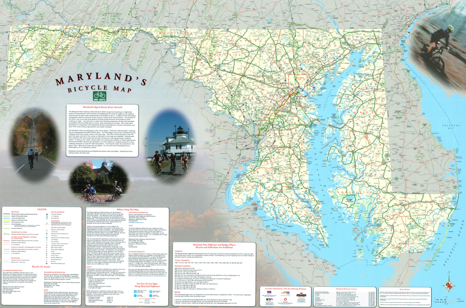 Maryland Bicycle Map