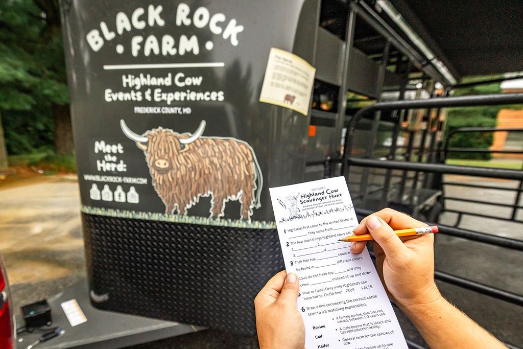 A trailer with the logo Black Rock Farm.