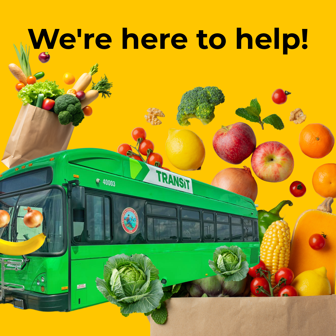 Food bank locations near Transit bus stops